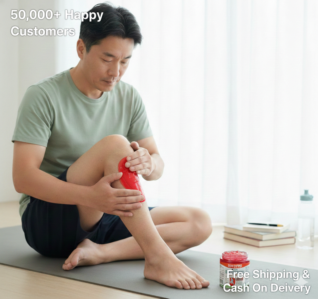 Red Heat Therapy Massage Gel Instant Relief for Knees, Back & Body Pain Pack of 2